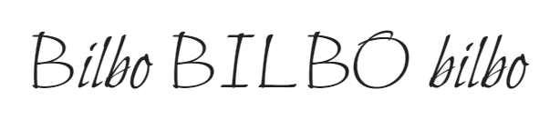 Шрифт Bilbo