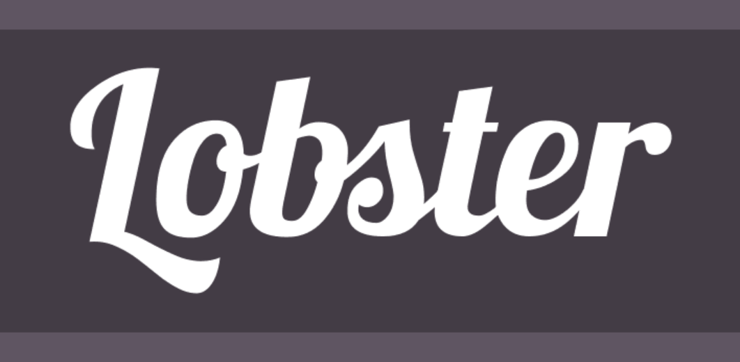 Шрифт Lobster