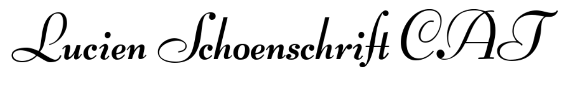 Шрифт Lucien Schoenschrift CAT