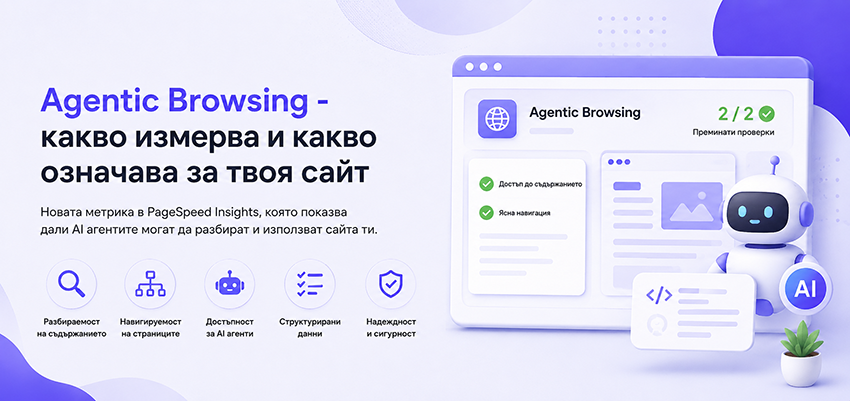Agentic Browsing - какво измерва и какво означава за твоя сайт
