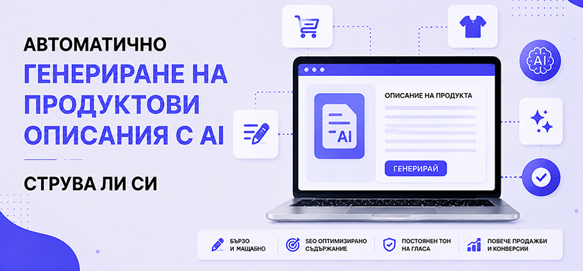 Автоматично генериране на продуктови описания с AI – струва ли си