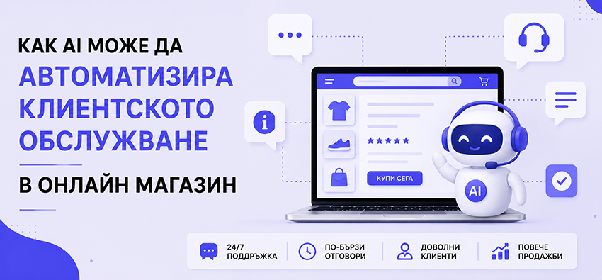 Как AI може да автоматизира клиентското обслужване в онлайн магазин