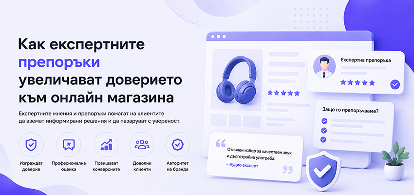 Как експертните препоръки увеличават доверието към онлайн магазина