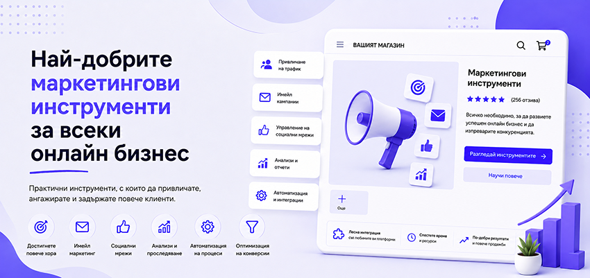 Най-добрите маркетингови инструменти за всеки онлайн бизнес