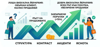 Как визуалната йерархия влияе на продажбите в онлайн магазин
