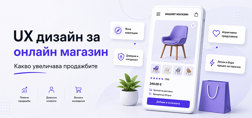 UX дизайн за онлайн магазин - какво увеличава продажбите